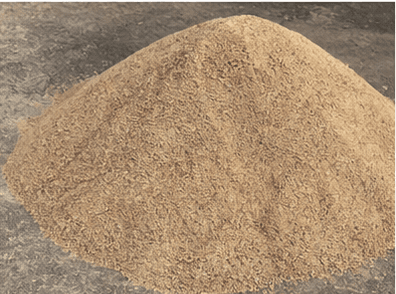 Pile of fine P-Sand for construction plastering work